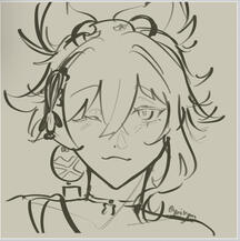 Bustup sketch