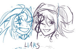 --bust-up sketch 2ppl