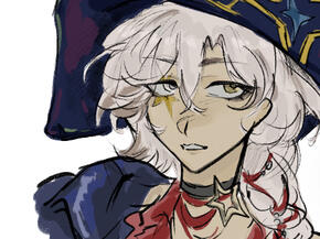 flat colors bust up (messy)